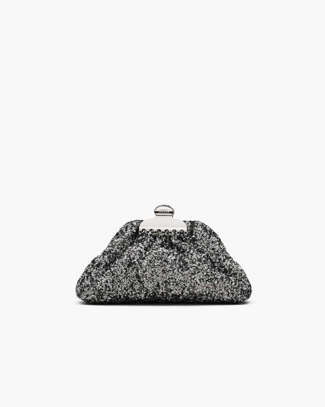 Marc Jacobs New - The Sequin Glam Small Clutch Silver
