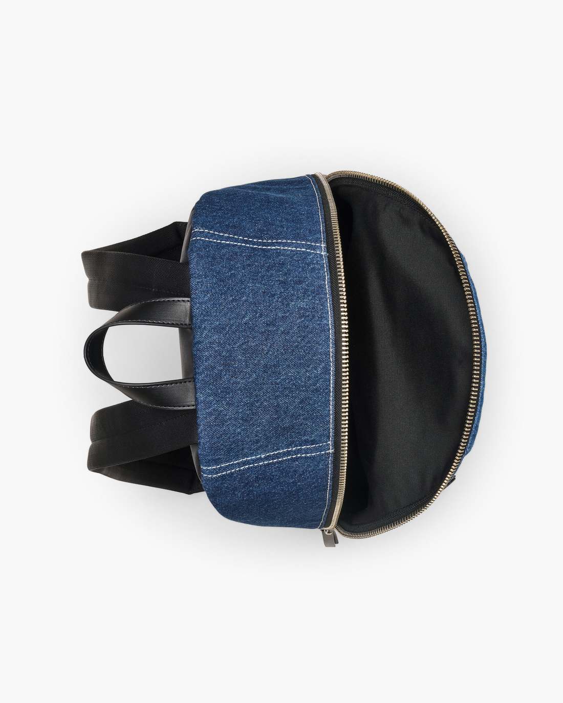 Marc Jacobs Discount - The Biker Colorblock Denim Large Backpack Indigo Multi