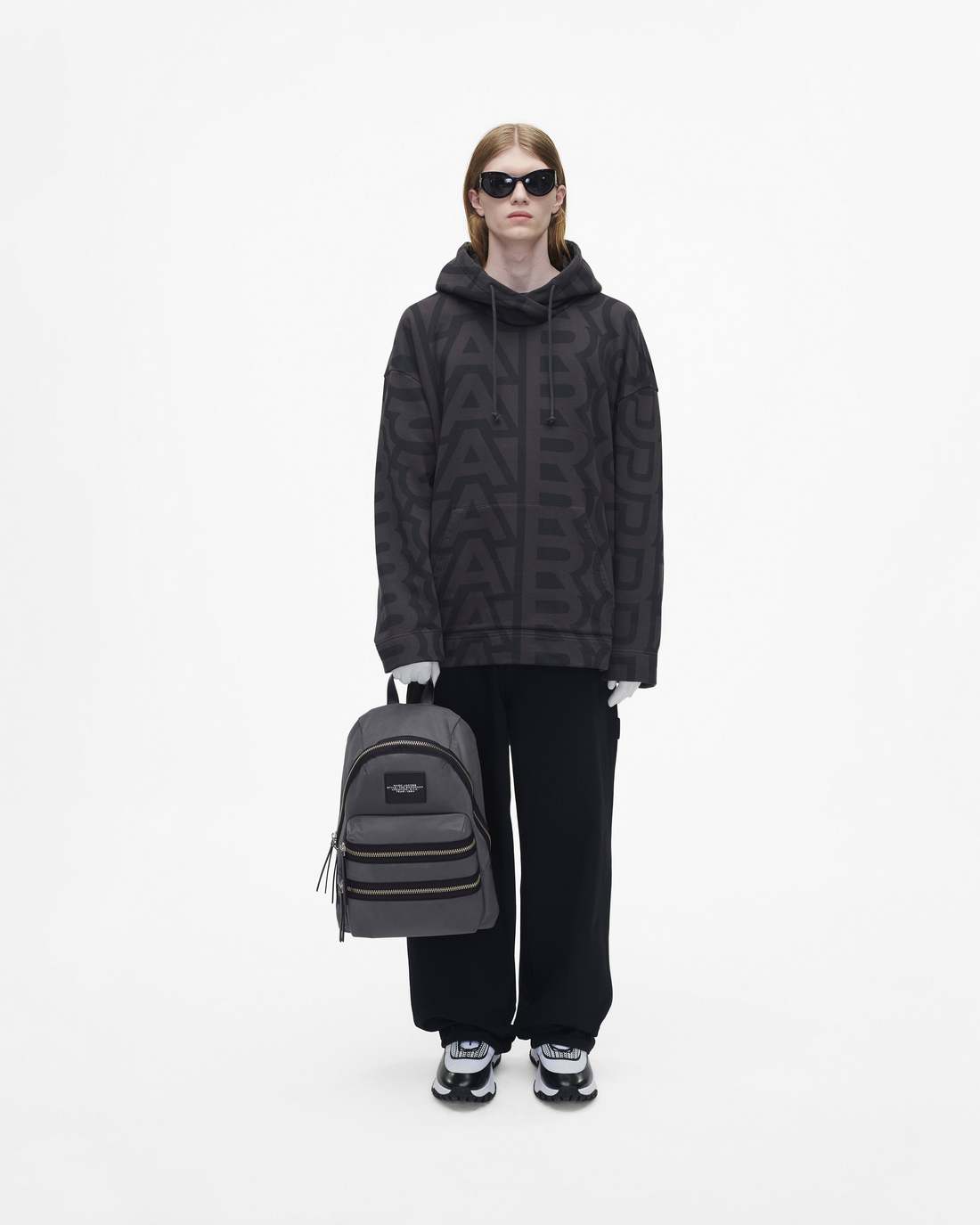 Marc Jacobs Outlet - The Biker Nylon Large Backpack Dark Shadow