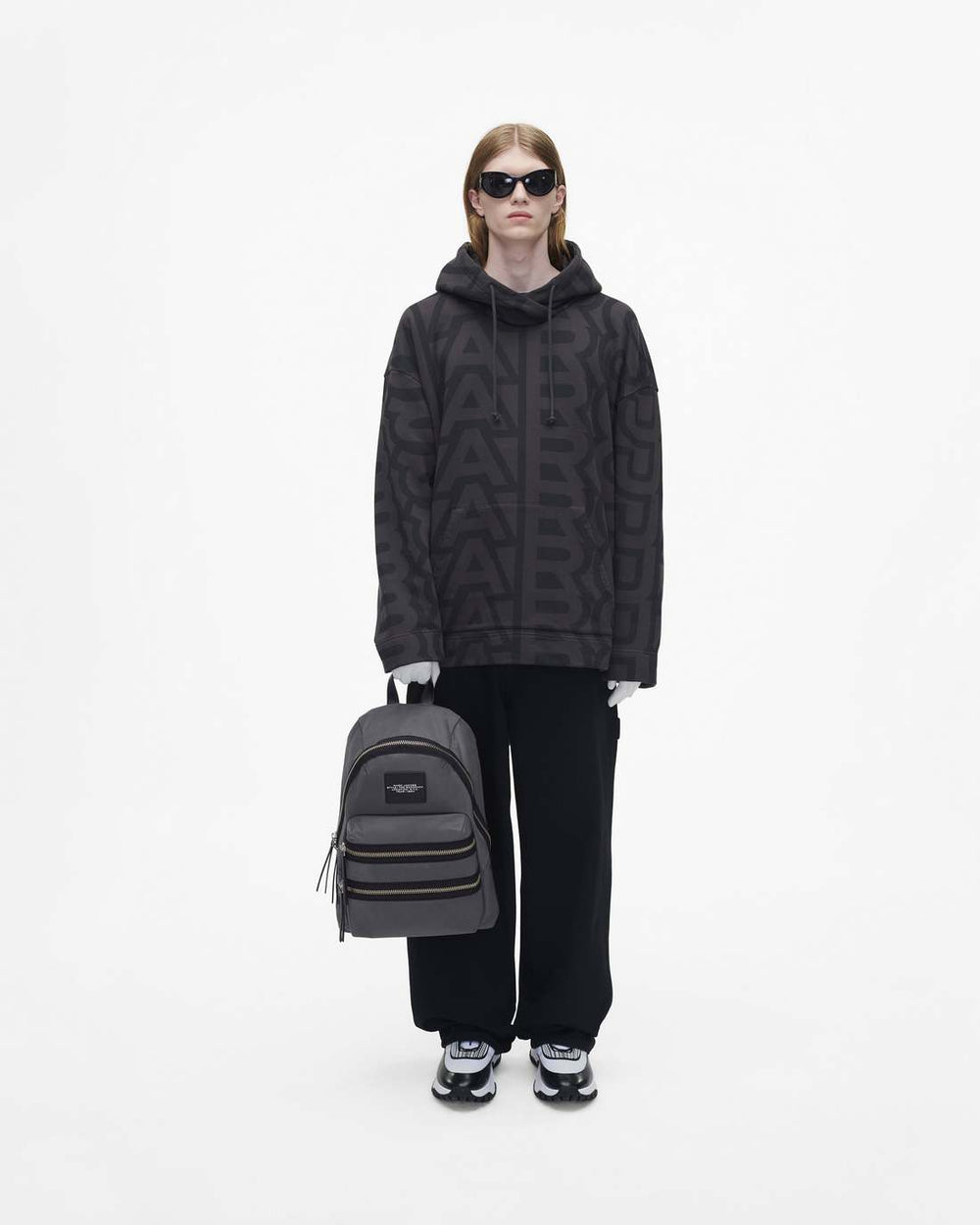 Marc Jacobs Outlet - The Biker Nylon Large Backpack Dark Shadow