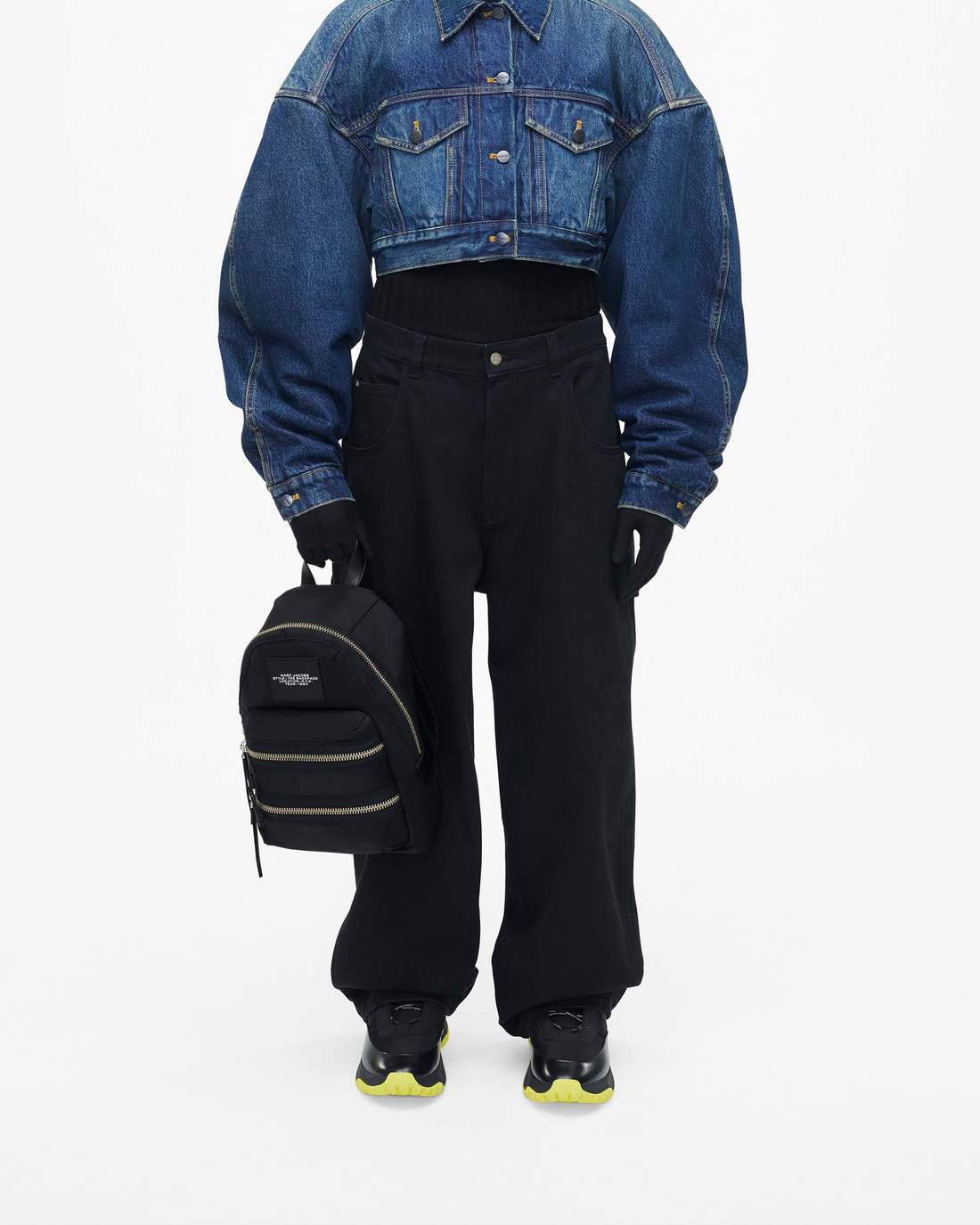 Marc Jacobs US - The Biker Nylon Medium Backpack Black