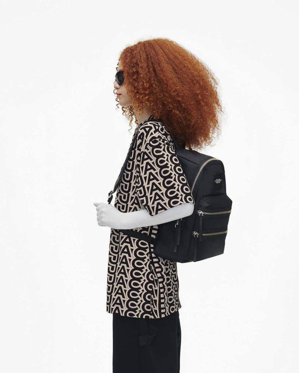 Marc Jacobs New - The Biker Nylon Large Backpack Black