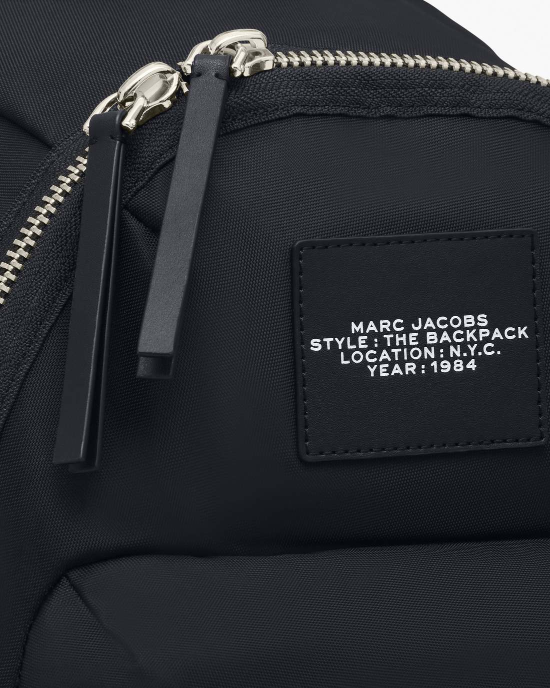 Marc Jacobs New - The Biker Nylon Large Backpack Black