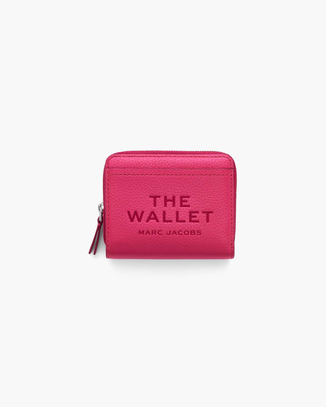 Marc Jacobs New - The Leather Mini Compact Wallet Raspberry Pink