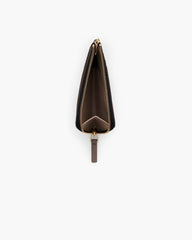 Marc Jacobs New - The Leather Top Zip Multi Wallet Cement