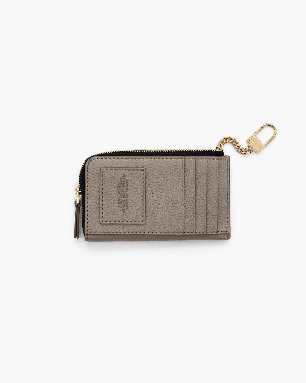 Marc Jacobs New - The Leather Top Zip Multi Wallet Cement