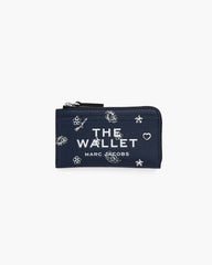 Marc Jacobs US - The Bandana Top Zip Multi Wallet Navy Multi