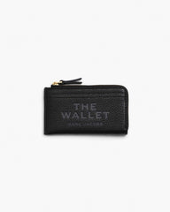 Marc Jacobs New - The Leather Top Zip Multi Wallet Black
