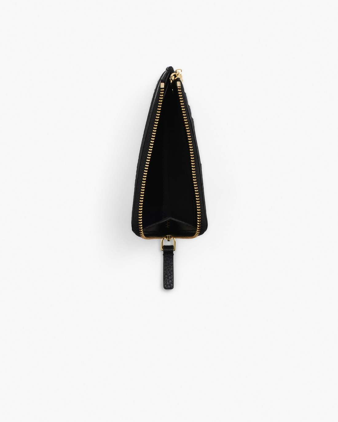 Marc Jacobs New - The Leather Top Zip Multi Wallet Black