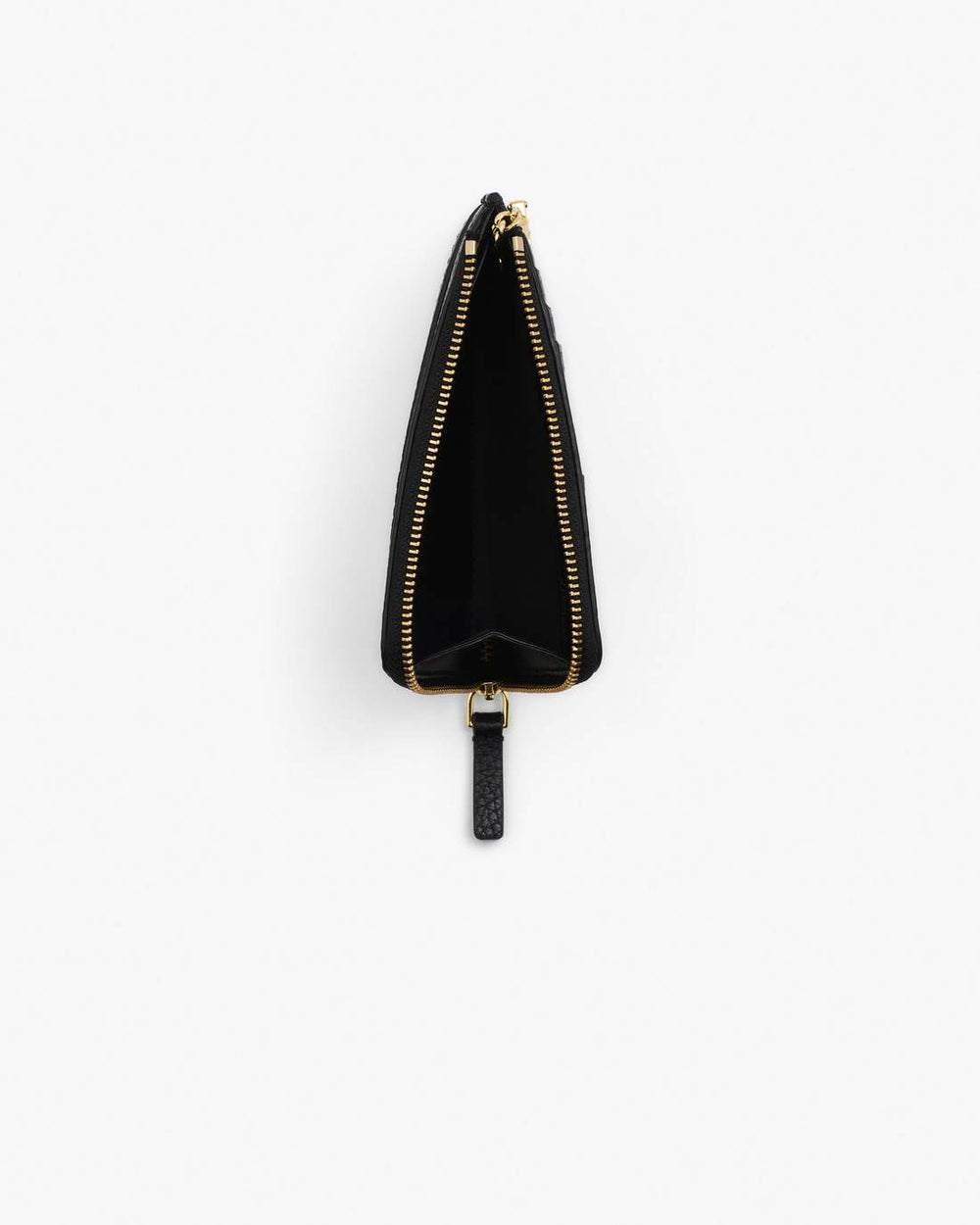 Marc Jacobs New - The Leather Top Zip Multi Wallet Black