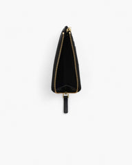 Marc Jacobs New - The Leather Top Zip Multi Wallet Black