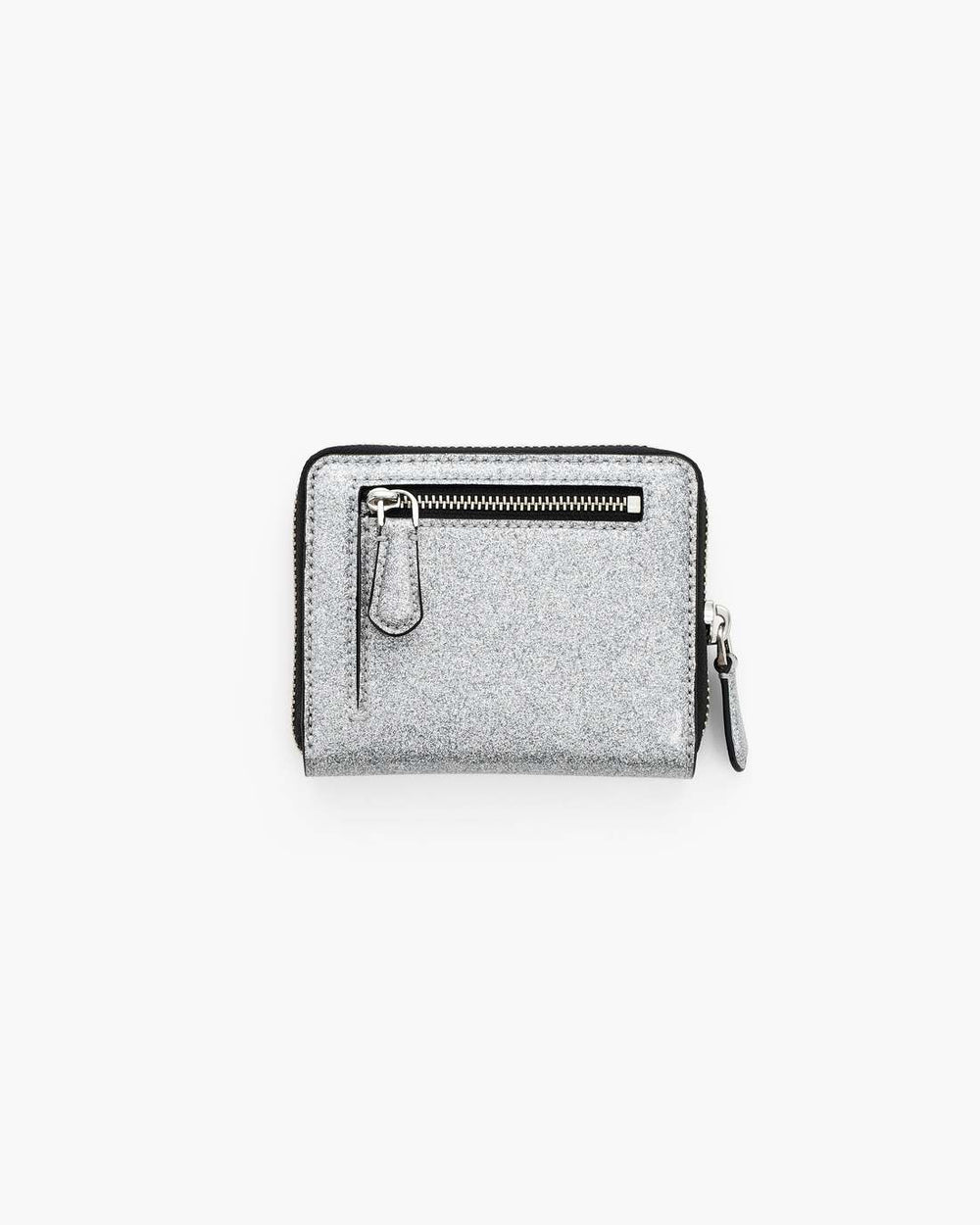 Marc Jacobs For Sale - The Coated Glitter Everyday Slim Compact Wallet Silver
