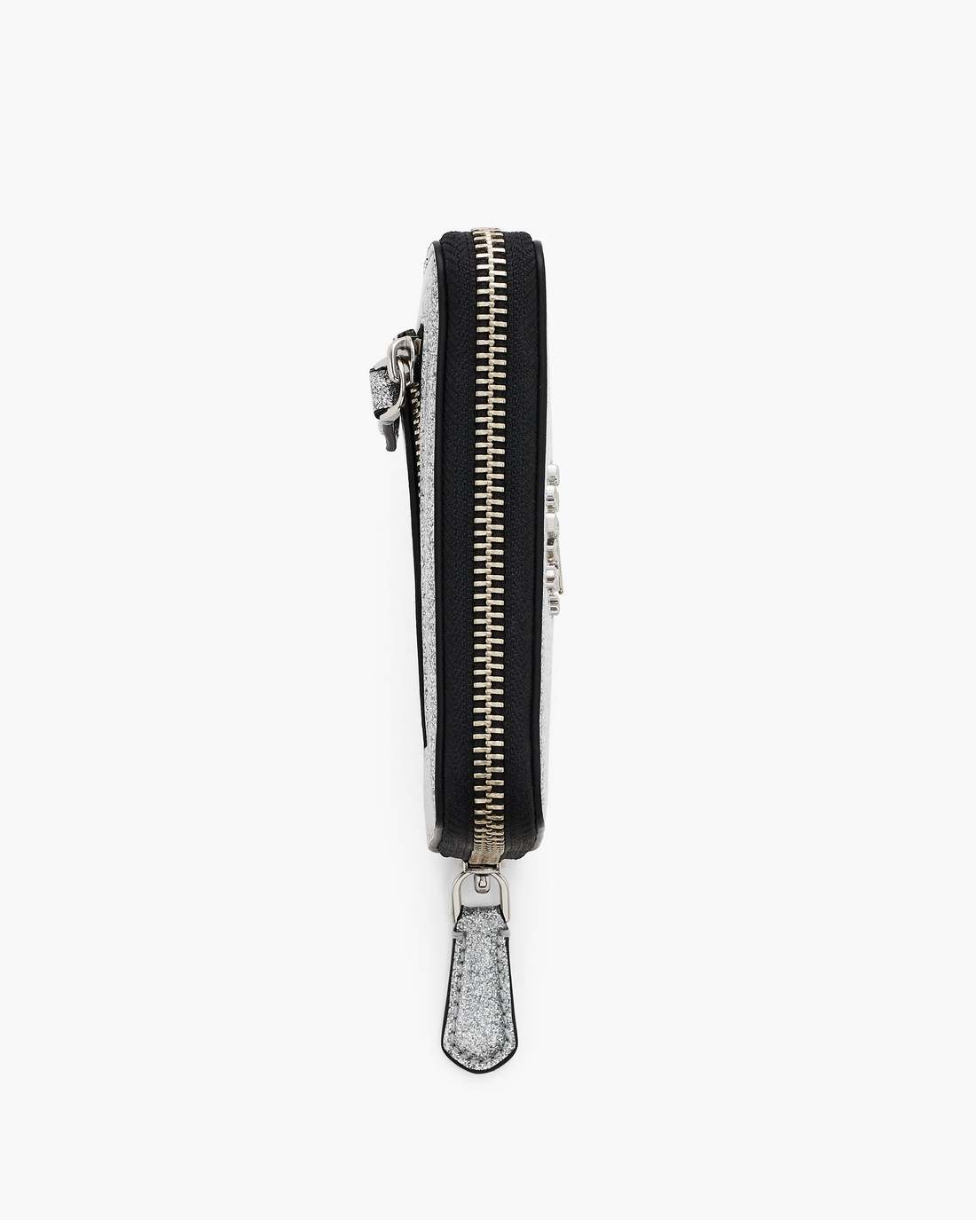 Marc Jacobs For Sale - The Coated Glitter Everyday Slim Compact Wallet Silver