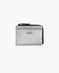 Marc Jacobs Online - The Coated Glitter Everyday Top Zip Wallet Silver