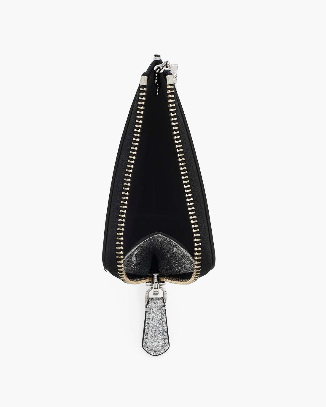 Marc Jacobs Online - The Coated Glitter Everyday Top Zip Wallet Silver