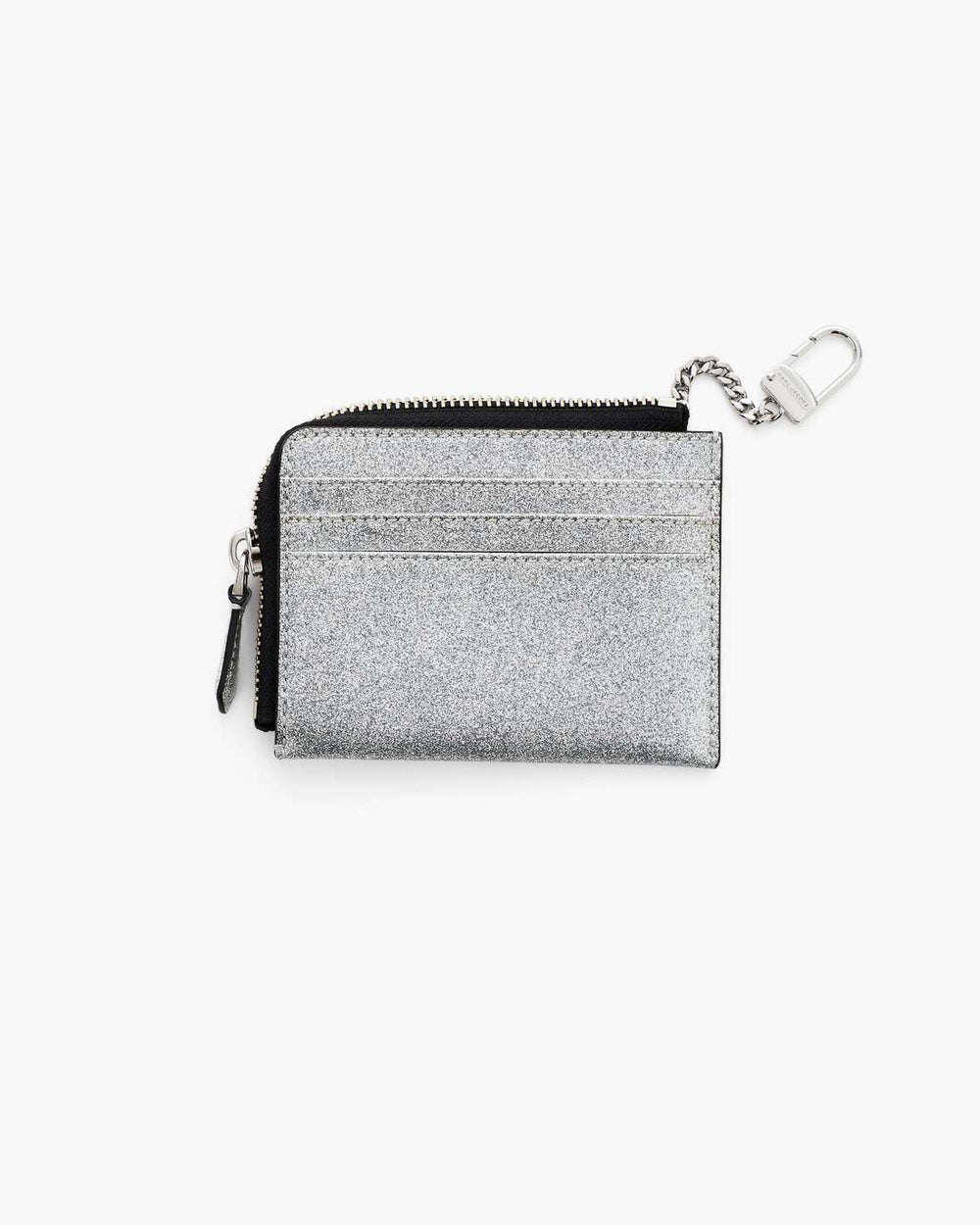 Marc Jacobs Online - The Coated Glitter Everyday Top Zip Wallet Silver