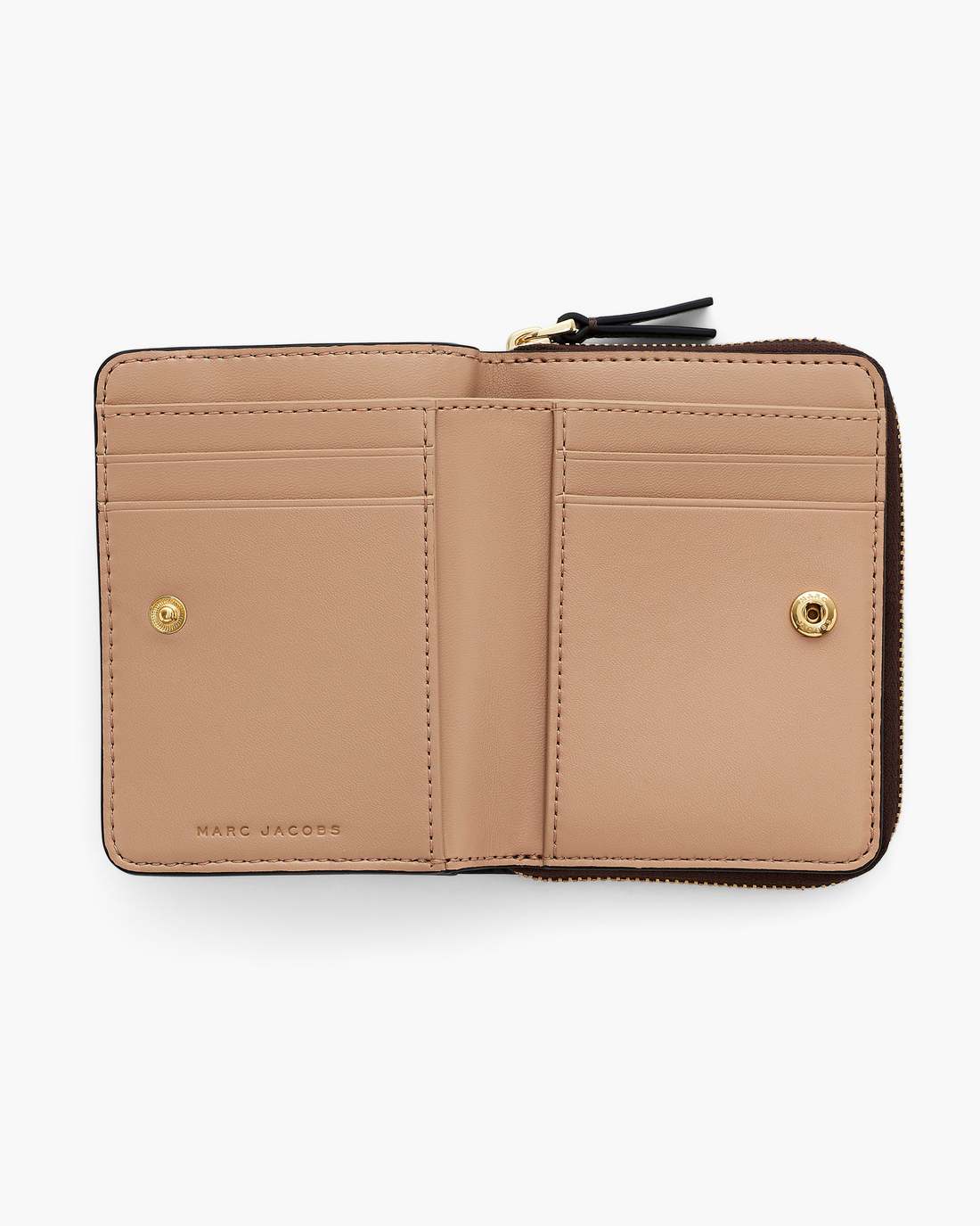 Marc Jacobs Sale - The Leather Mini Compact Wallet Ganache