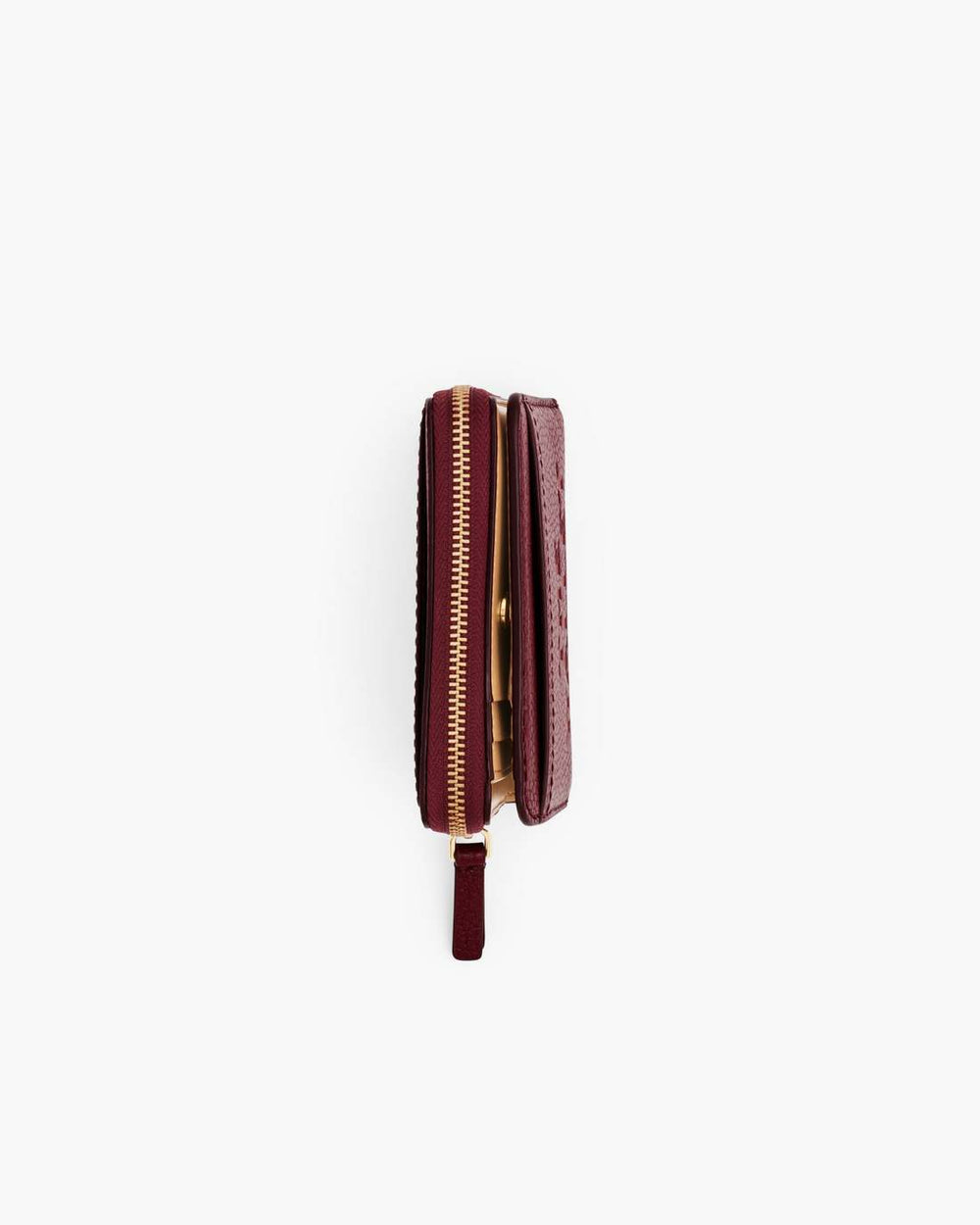 Marc Jacobs New - The Leather Mini Compact Wallet Cherry