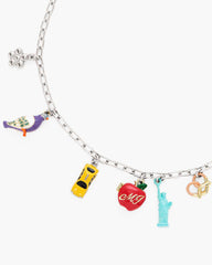 Marc Jacobs US - The City Charm Necklace New York Silver/Multi
