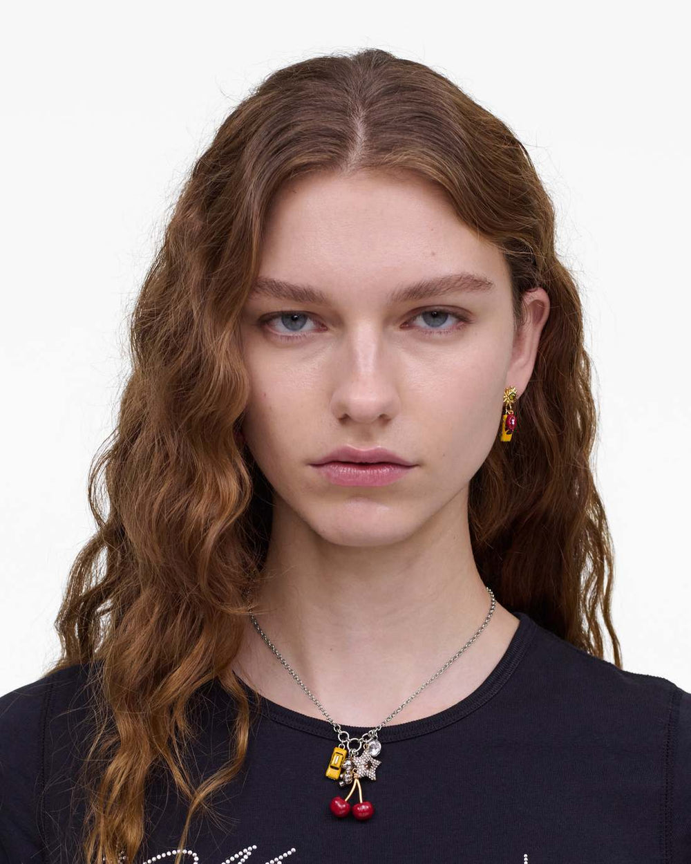 Marc Jacobs Online - The Trinket Cluster Necklace Silver/Multi