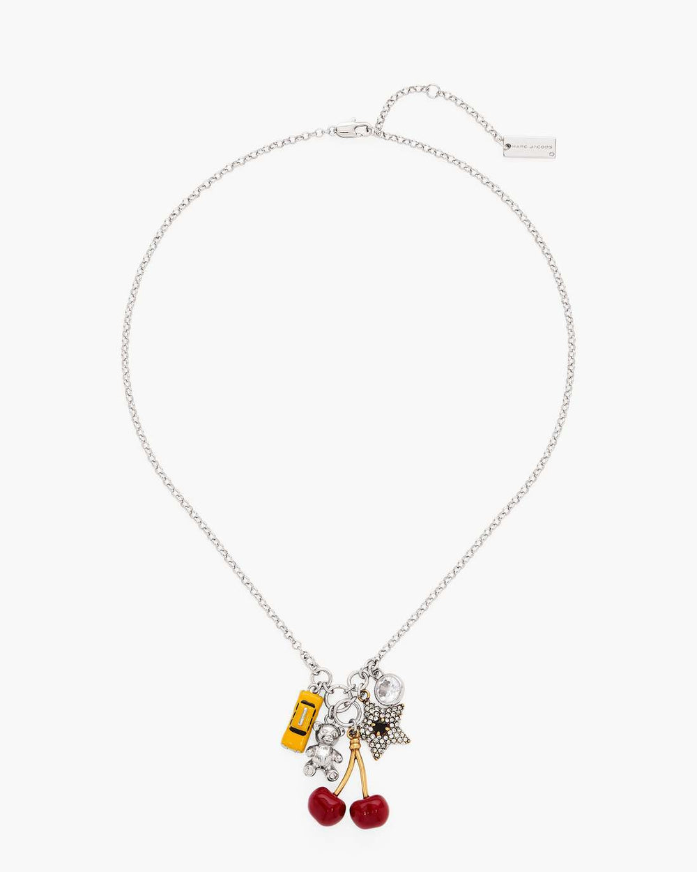 Marc Jacobs Online - The Trinket Cluster Necklace Silver/Multi