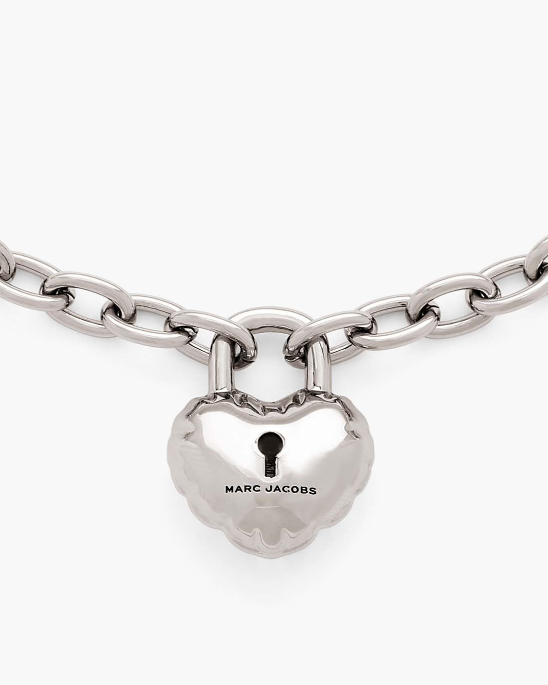 Marc Jacobs Discount - The Heart Balloon Necklace Light Antique Silver