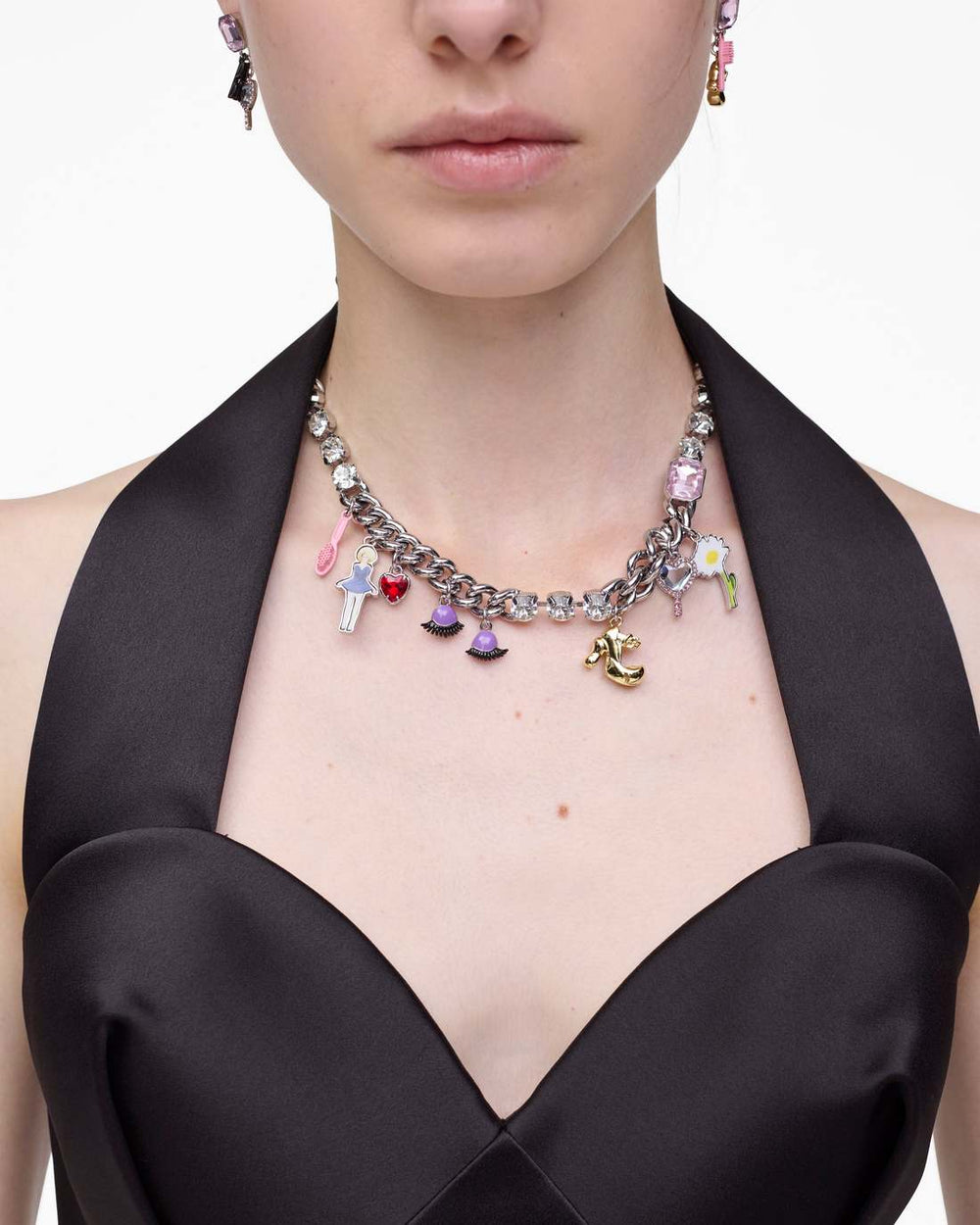 Marc Jacobs For Sale - The Dollhouse Charm Necklace Silver/Multi