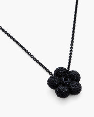 Marc Jacobs New - The Daisy Pave Necklace Black/Black Crystal