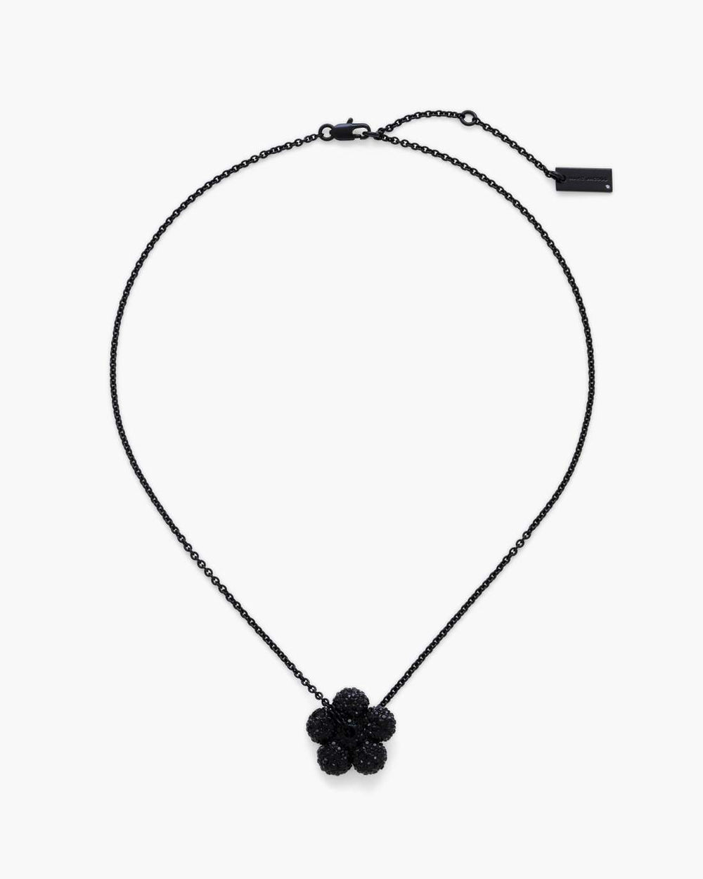 Marc Jacobs New - The Daisy Pave Necklace Black/Black Crystal