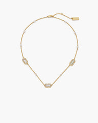 Marc Jacobs Sale - The J Marc Luxe Station Necklace Gold/Crystal