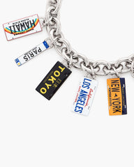 Marc Jacobs For Sale - The Cities License Plate Charm Bracelet Silver/Multi