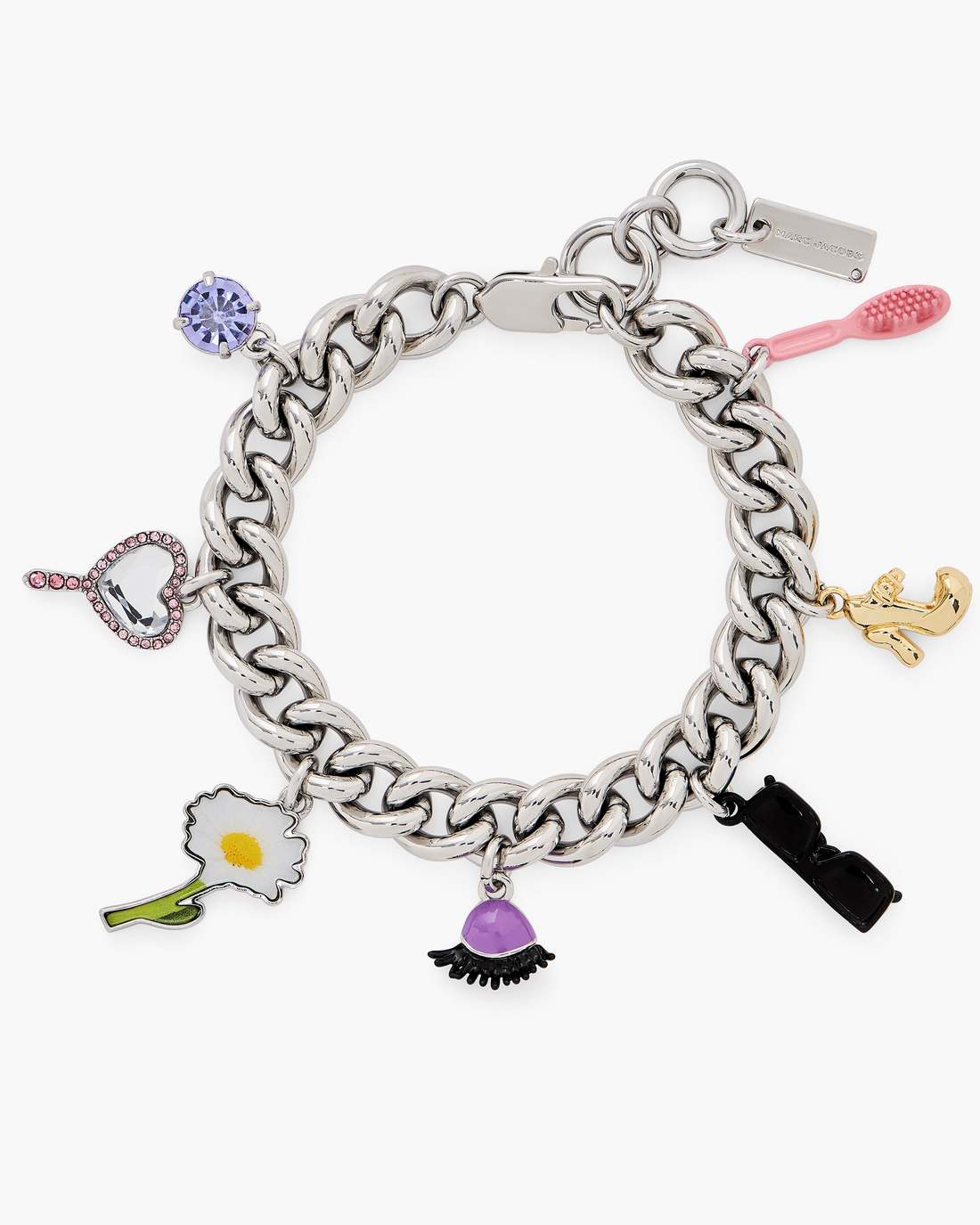 Marc Jacobs New - The Dollhouse Charm Bracelet Silver/Multi