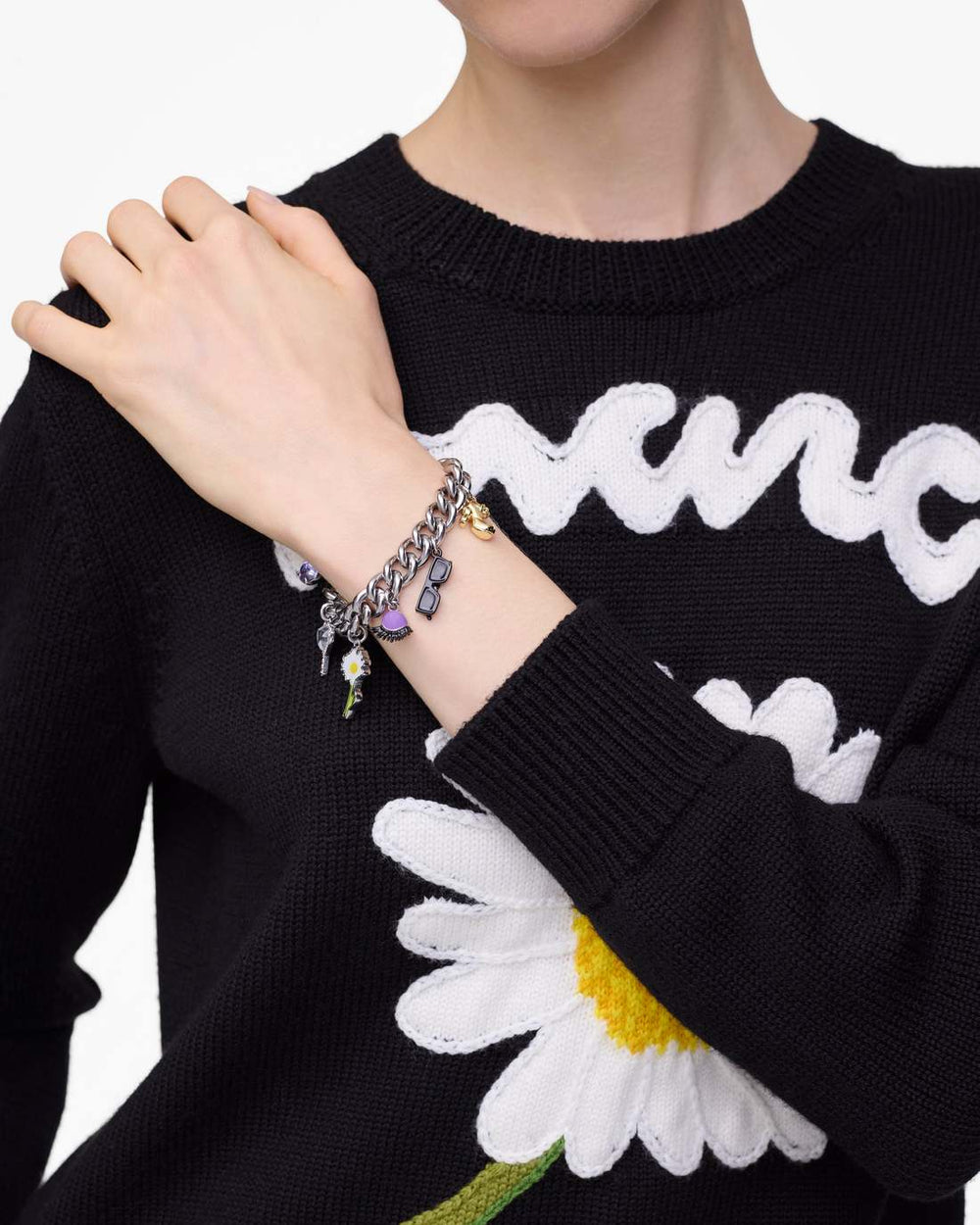 Marc Jacobs New - The Dollhouse Charm Bracelet Silver/Multi