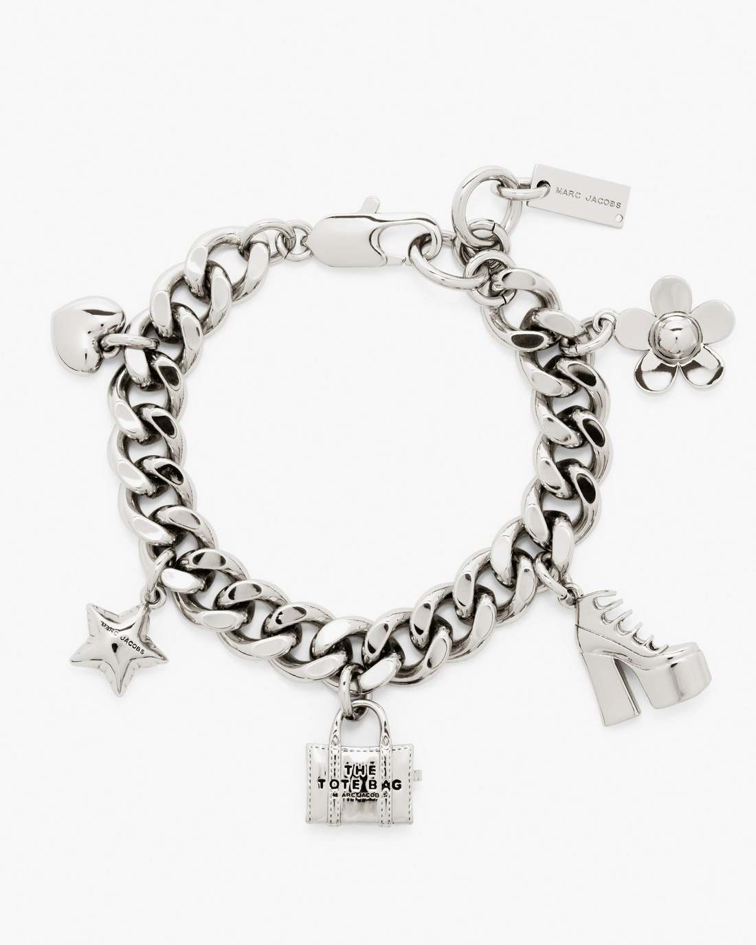 Marc Jacobs Outlet - The Mini Icon Charm Bracelet Light Antique Silver