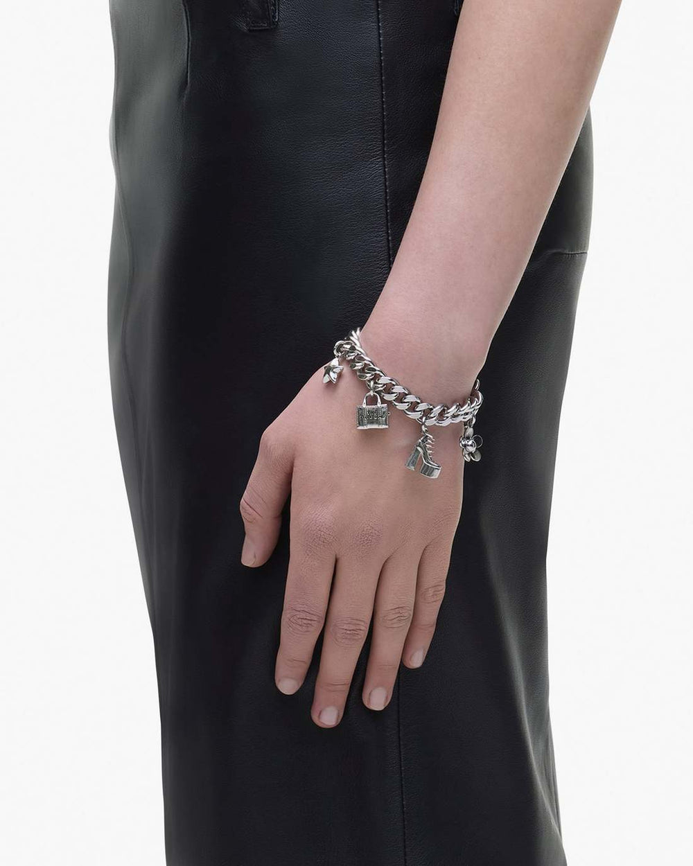Marc Jacobs Outlet - The Mini Icon Charm Bracelet Light Antique Silver