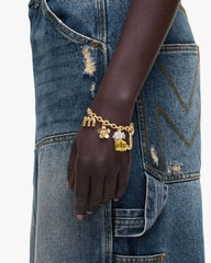 Marc Jacobs Online - Daisy Charm Bracelet Gold/Yellow Multi