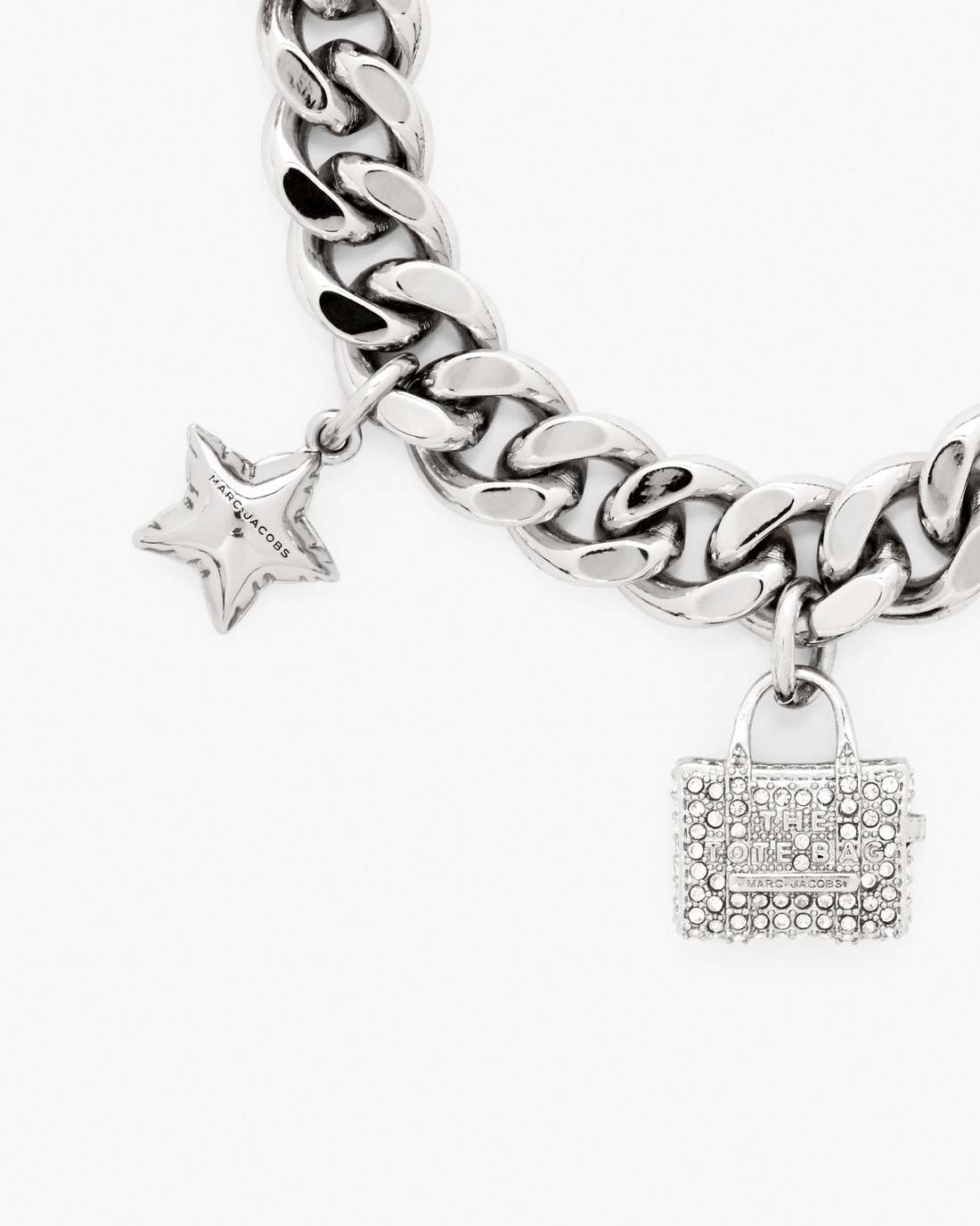 Marc Jacobs Discount - The Pave Mini Icon Charm Bracelet Silver/Crystal