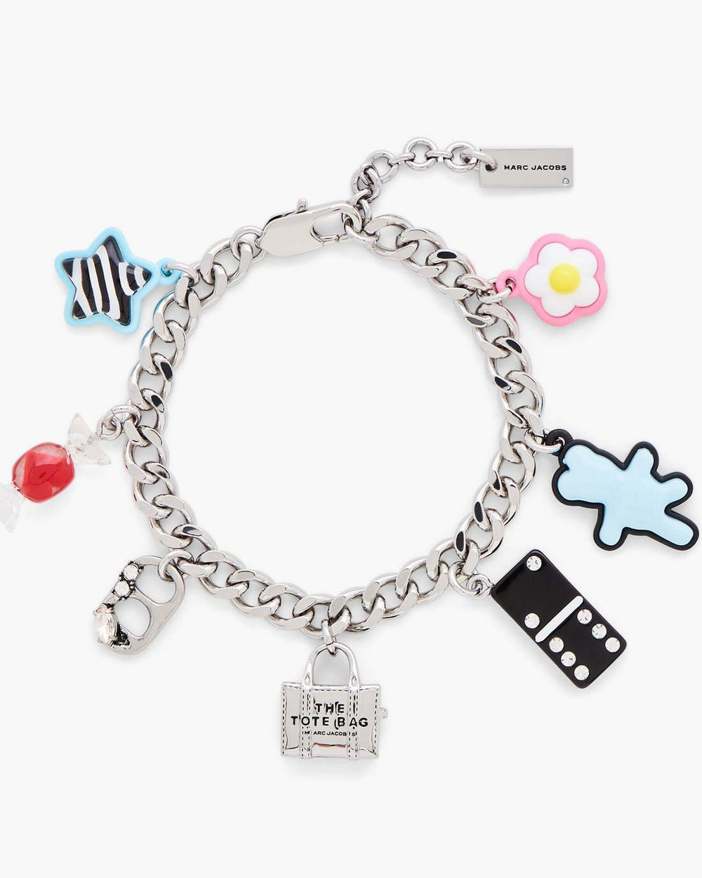 Marc Jacobs Outlet - The Sticker Charm Bracelet Silver Multi
