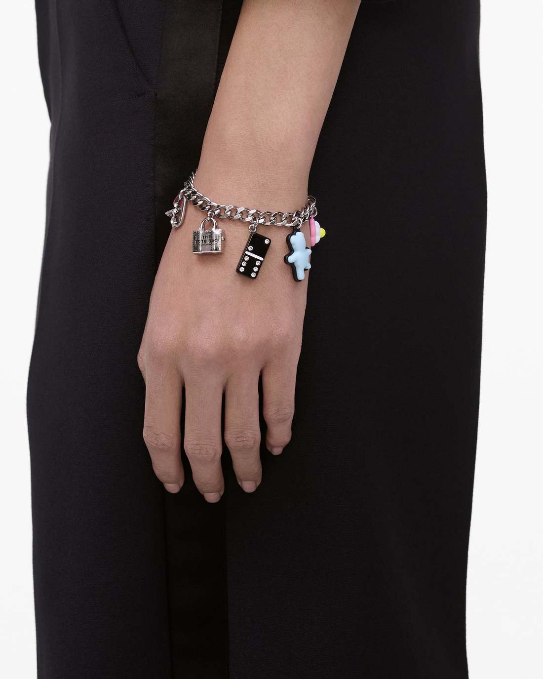 Marc Jacobs Outlet - The Sticker Charm Bracelet Silver Multi