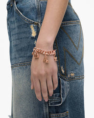 Marc Jacobs US - The Mini Icon Charm Bracelet Antique Rose Gold