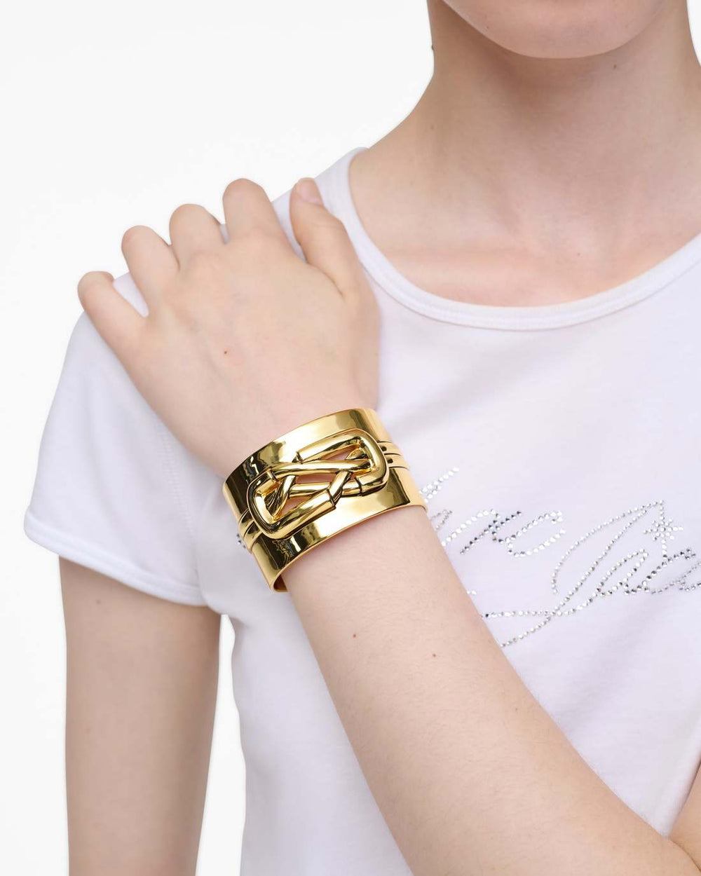 Marc Jacobs Online - The Dual Statement Cuff Bracelet Gold