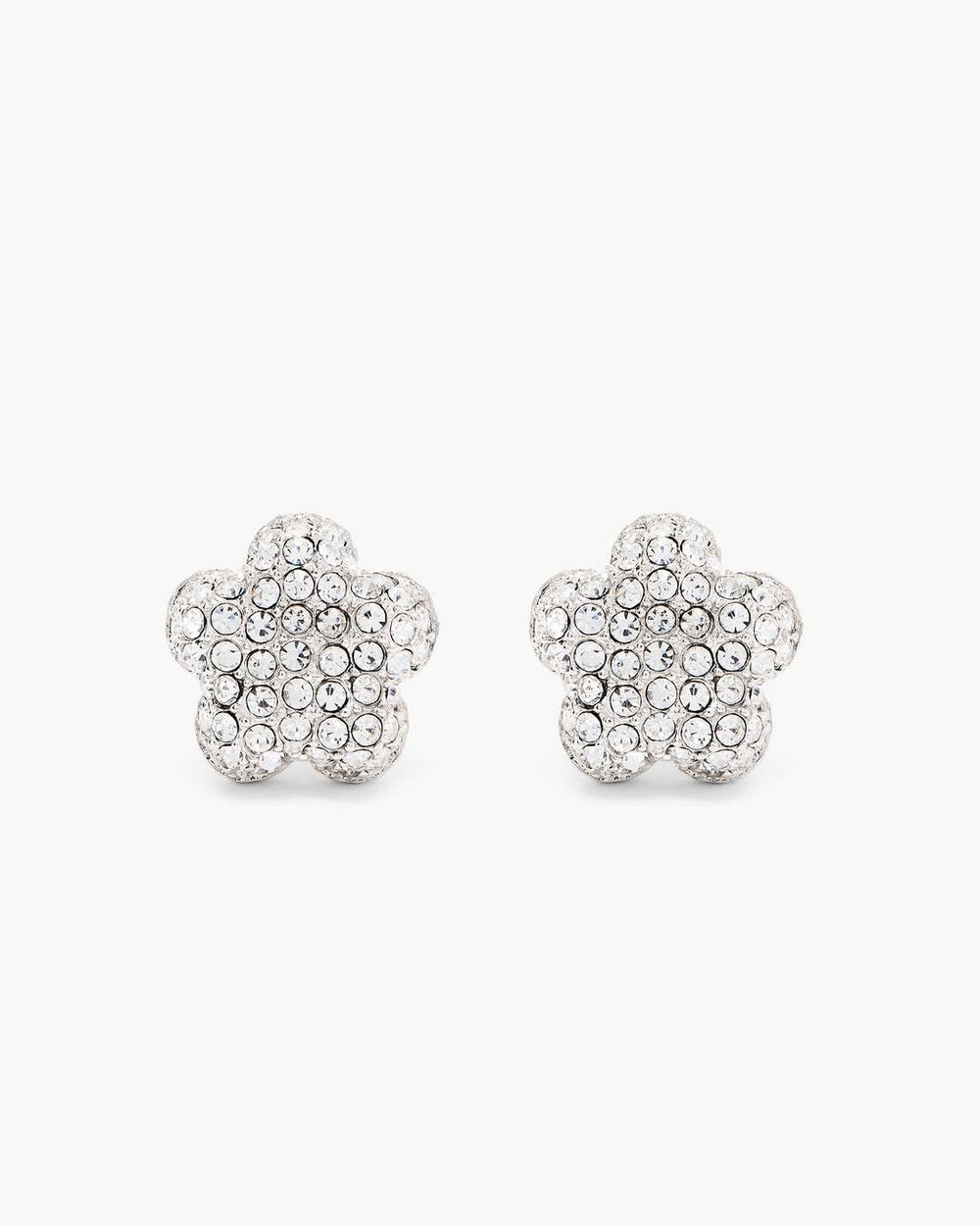 Marc Jacobs For Sale - The Daisy Pave Stud Earrings Silver/Crystal