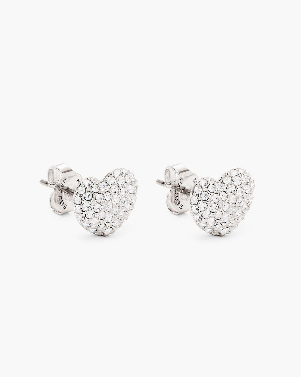 Marc Jacobs Outlet - The Heart Pave Earrings Silver/Crystal