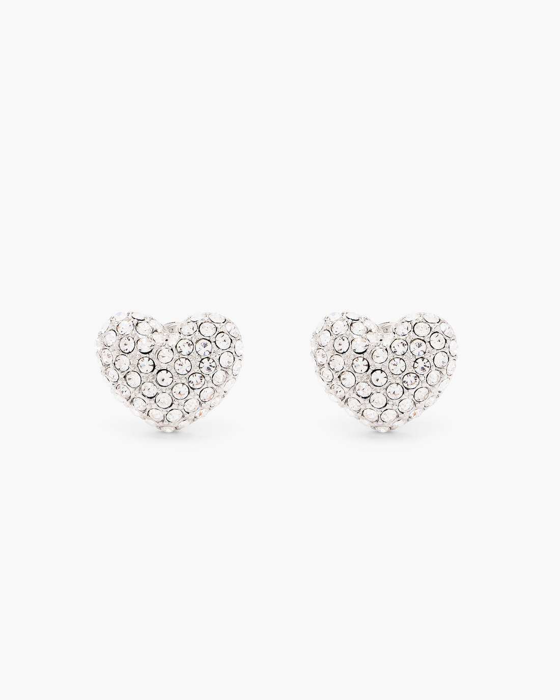 Marc Jacobs Outlet - The Heart Pave Earrings Silver/Crystal