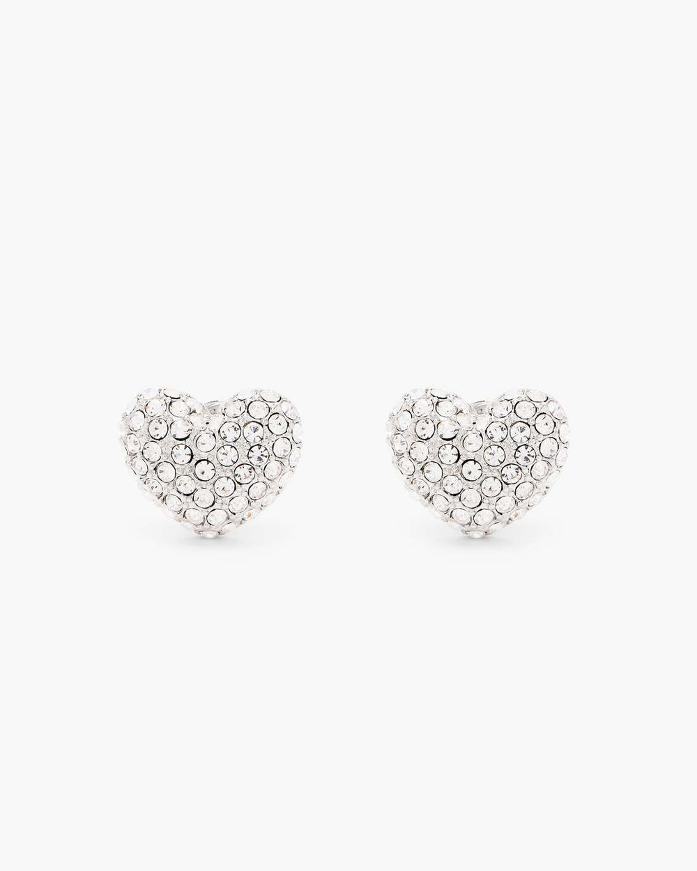 Marc Jacobs Outlet - The Heart Pave Earrings Silver/Crystal
