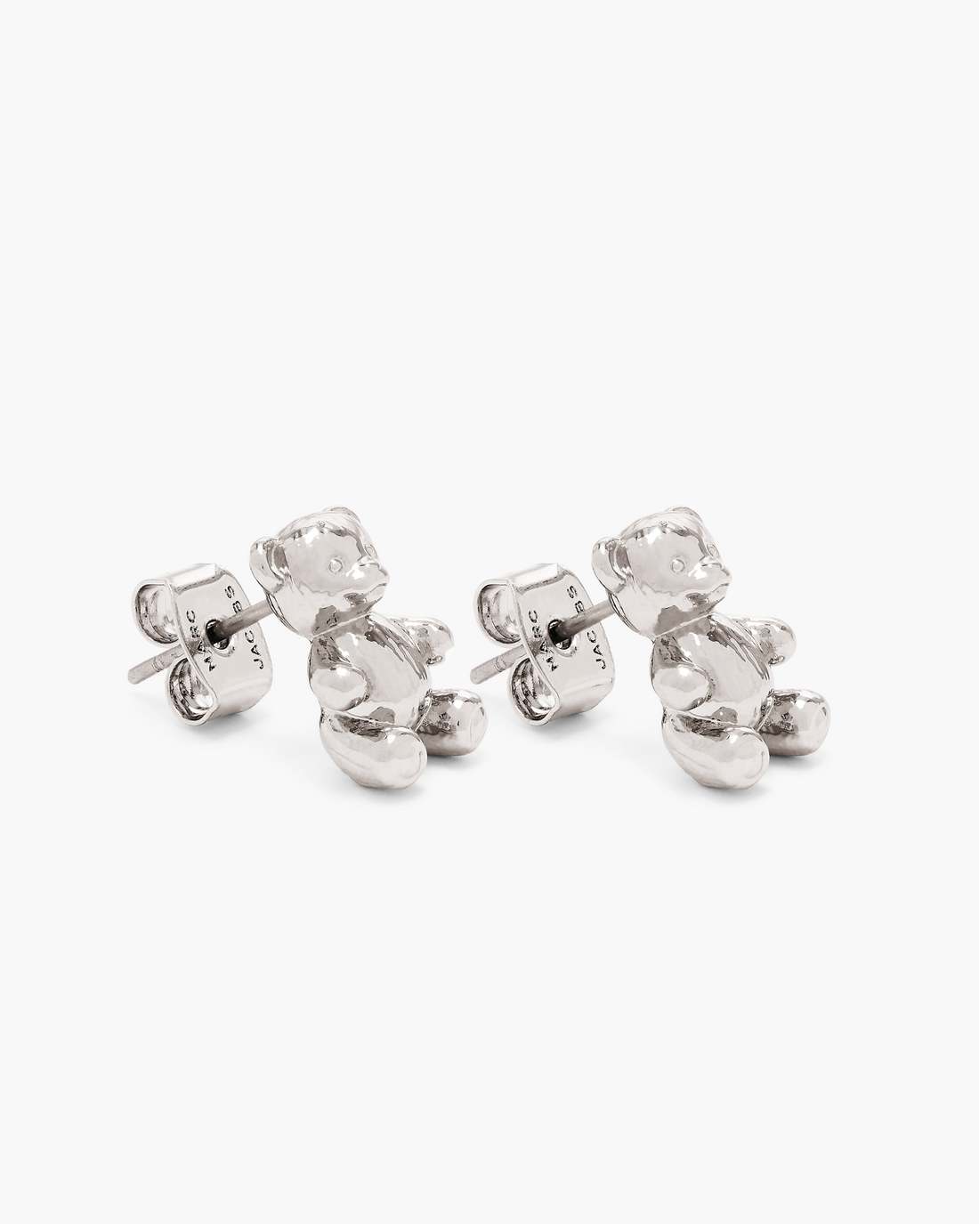 Marc Jacobs Discount - The Teddy Bear Stud Earrings Light Antique Silver