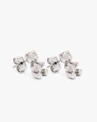 Marc Jacobs Discount - The Teddy Bear Stud Earrings Light Antique Silver