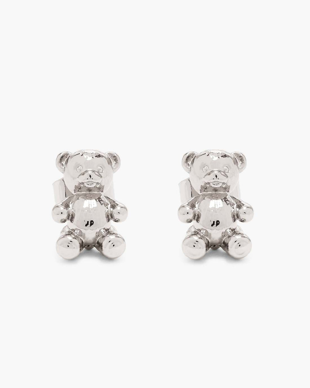 Marc Jacobs Discount - The Teddy Bear Stud Earrings Light Antique Silver
