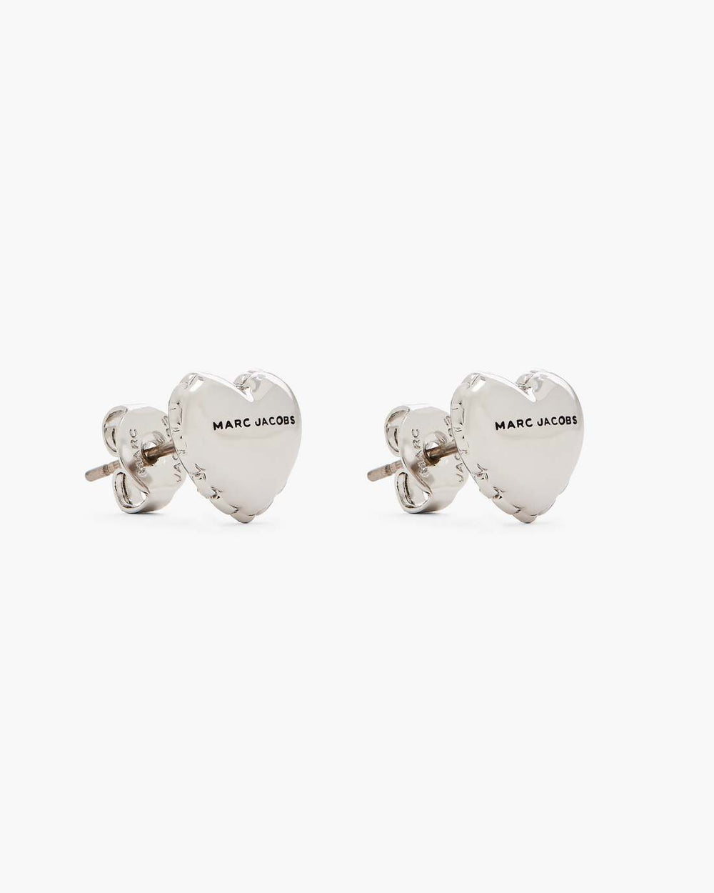 Marc Jacobs New - The Heart Balloon Stud Earrings Light Antique Silver