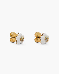 Marc Jacobs Sale - The Daisy Stud Earrings Gold/White